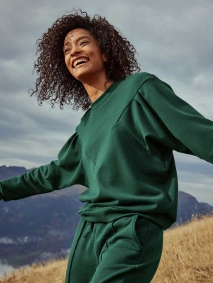 Calida 100% Nature Relax Sweatshirt, Cradle To Cradle Certified® Loungewear Dam Gröna | XFBM24653