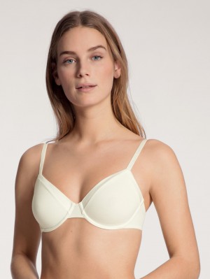 Calida Cate Bra With Underwiring Underkläder Dam Alabaster Crème | HNJQ24056