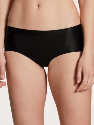 Calida Cate Panty, Low Cut Underkläder Dam Schwarz | YRBN31682
