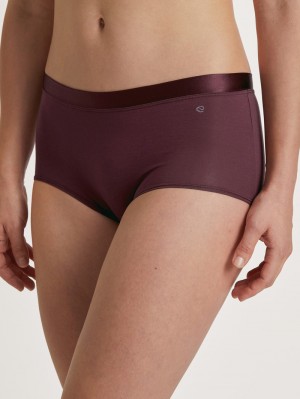 Calida Cate Shorty Regular Cut Underkläder Dam Kungsblått Röda | WESX34912