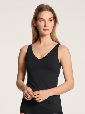 Calida Cate Tank-top Underkläder Dam Schwarz | HIXL01582