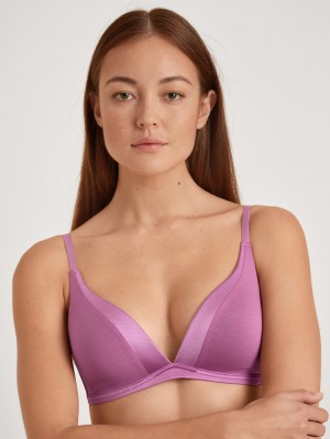 Calida Cate Triangle Bra With Padding Underkläder Dam Mulberry Mauve | VLMA74268