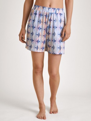Calida Circular Dreams Shorts, Cradle To Cradle Certified® Summer Oufits Dam Blå | EBYO83954