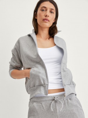 Calida Circular Lounge Jacket, Cradle To Cradle Certified® Yoga Dam Grå | LMER69457