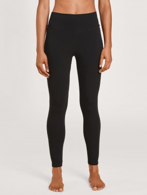 Calida Circular Lounge Leggings, Cradle To Cradle Certified® Yoga Dam Svarta | HUVB34219