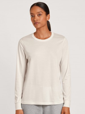 Calida Circular Lounge Long-sleeved Shirt, Cradle To Cradle Certified® Loungewear Dam Vita | WKYL49827