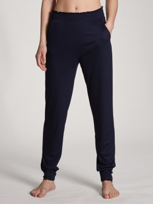 Calida Circular Sleep Pants Yoga Dam Mörkblå | BATX26745