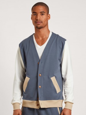 Calida Circular Time Off College Jacket, Cradle To Cradle Certified® Loungewear Herr Grå | BLXA26794