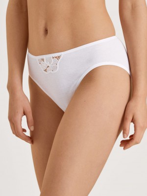 Calida Cotton Desire Mini Brief Underkläder Dam Weiss | QYTG75016