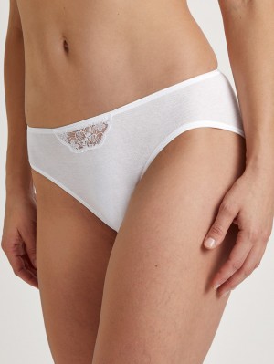 Calida Cotton Desire Mini Brief Underkläder Dam Weiss | DNFR72694