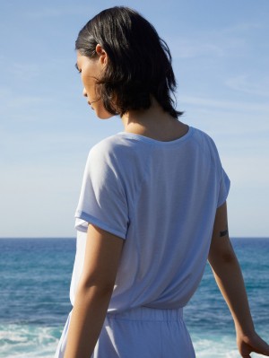 Calida Dsw Cooling Shirt Short Sleeve Deepsleepwear Dam Blå | ZVSK01976
