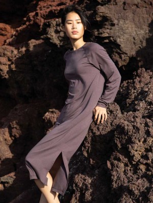 Calida Dsw Warming Nightdress Deepsleepwear Dam Soft Taupe | IVBX94236