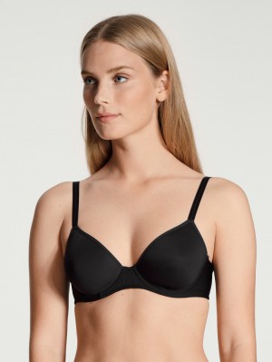 Calida Eco Sense Bra With Underwiring Underkläder Dam Schwarz | FVHJ70429