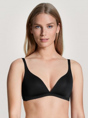 Calida Eco Sense Soft Bra Underkläder Dam Schwarz | FRDE45087