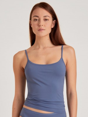 Calida Eco Sense Spaghetti Top Underkläder Dam Lila | QWFI36852