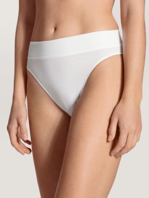 Calida Elastic Brief, High Waist Yoga Dam Weiss | SHUC04876