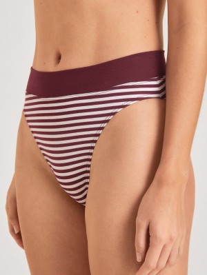 Calida Elastic Brief, High Waist Yoga Dam Röda | HSOM62954