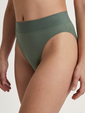Calida Elastic Brief, High Waist Yoga Dam Gröna | MVLP93567
