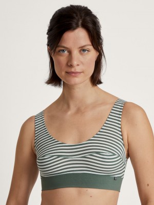 Calida Elastic Bustier Yoga Dam Gröna | LIXY23471