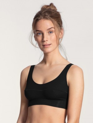 Calida Elastic Bustier Yoga Dam Schwarz | NLBY35916