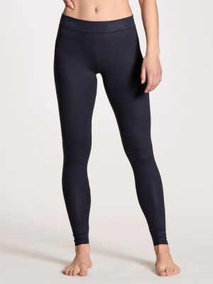 Calida Elastic Leggings Yoga Dam Mörkblå | WEFL82650