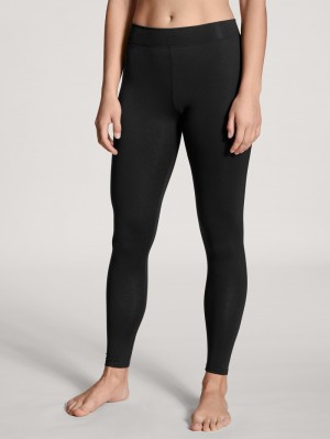 Calida Elastic Leggings Yoga Dam Schwarz | RCNZ49031