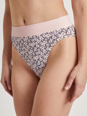 Calida Elastic Trend Brief, High Waist Yoga Dam Rosa | HROY67024