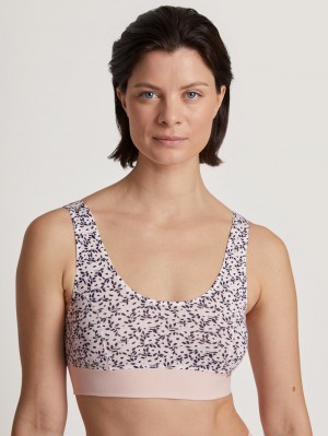Calida Elastic Trend Bustier Yoga Dam Rosa | ILDQ93547