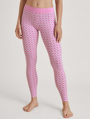 Calida Elastic Trend Leggings Loungewear Dam Rosa | XVFN21487