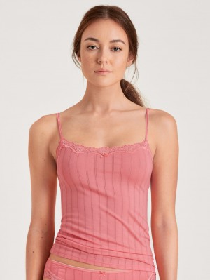 Calida Etude Toujours Spaghetti Top Underkläder Dam Strawberry Ice | ECOJ87690