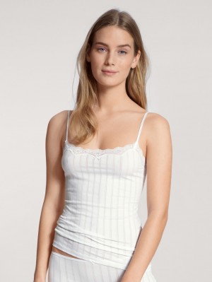 Calida Etude Toujours Spaghetti Top Underkläder Dam Weiss | AYGF17248