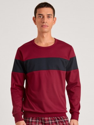 Calida Family & Friends Sweatshirt Loungewear Herr Röda | LGMN87451