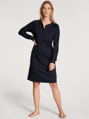Calida Favourites Dreams Loungedress Loungewear Dam Mörkblå | AVZC90452