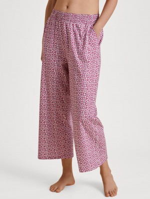 Calida Favourites Harmony 7/8 Pants Summer Oufits Dam Röda | NGOS09126