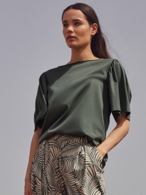 Calida Favourites Healing Shirt Short Sleeve Summer Oufits Dam Gröna | EGVO97530