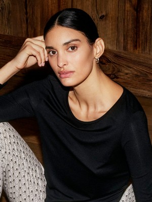 Calida Favourites Joy Ii Shirt Long Sleeve Loungewear Dam Blå | AMHR13709