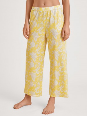 Calida Favourites Light 7/8 Pants Summer Oufits Dam Gula | ATNF63207