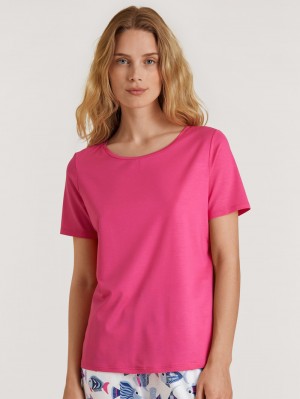 Calida Favourites Serenity Shirt Short-sleeve Summer Oufits Dam Rosa | MYNO89710