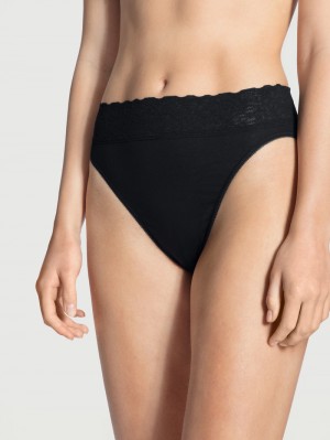 Calida Iconics Brief Underkläder Dam Schwarz | GEQN53719