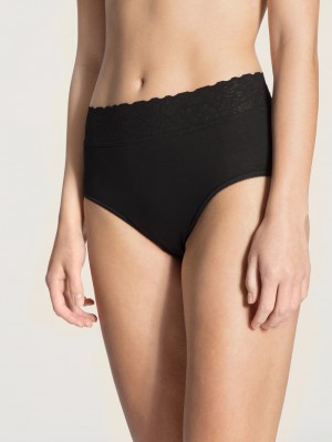 Calida Iconics Midi Brief Underkläder Dam Schwarz | IHOS58972