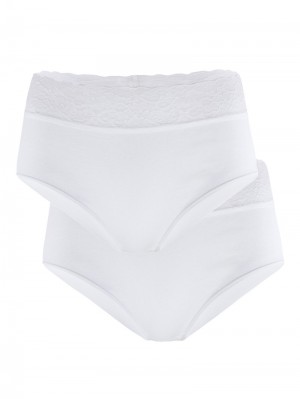 Calida Iconics Midi-brief, 2er-pack Underkläder Dam Weiss | PDOK13284