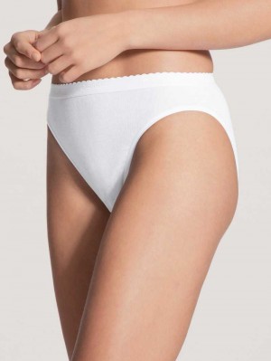 Calida Iconics Mini Brief Underkläder Dam Weiss | JADX92471