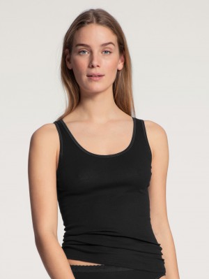 Calida Iconics Tank Top Underkläder Dam Schwarz | ULXP48153