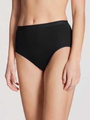 Calida Light Midi Brief Underkläder Dam Schwarz | LXVS03164