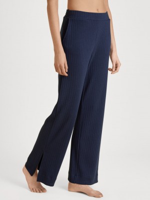 Calida Lounge Harmony Pants Loungewear Dam Mörkblå | NLPM28357