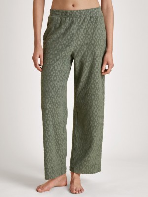 Calida Lounge Healing Pants Summer Oufits Dam Gröna | JXDK09375