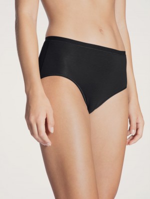 Calida Natural Comfort Brief Underkläder Dam Schwarz | XFRE40158