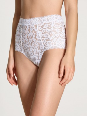 Calida Natural Comfort Lace Brief Underkläder Dam Weiss | NAGL12860