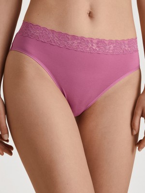 Calida Natural Comfort Lace Brief Underkläder Dam Röda | JSEQ98712