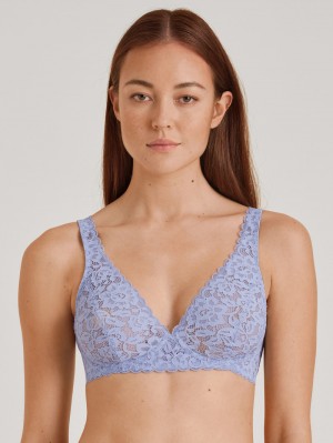 Calida Natural Comfort Lace Soft Non-wired Bra Underkläder Dam Lavendel | CYON87192